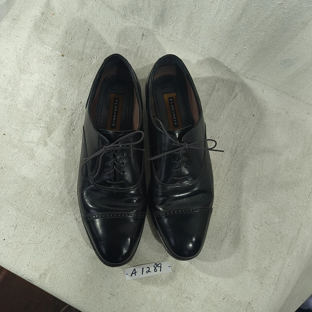 Florsheim Men's Size 11 Black Oxford Lace Up Dress Shoes